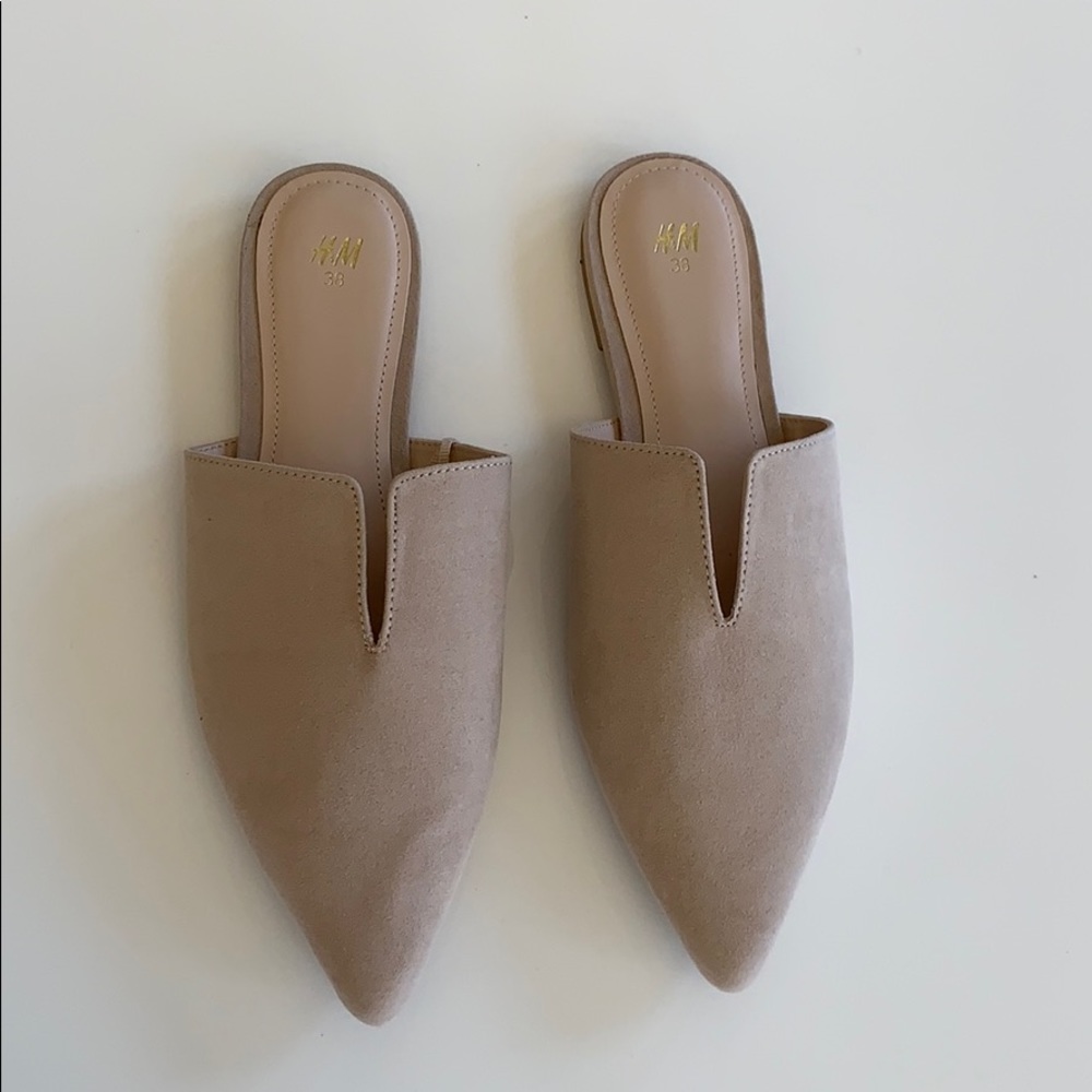 NWT Blush Pink Pointed Mule